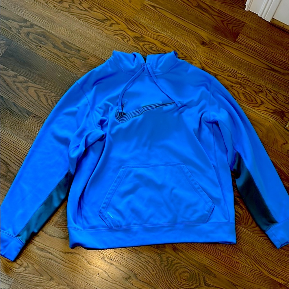 Nike Vibrant Blue Pullover Sweatshirt with Logo